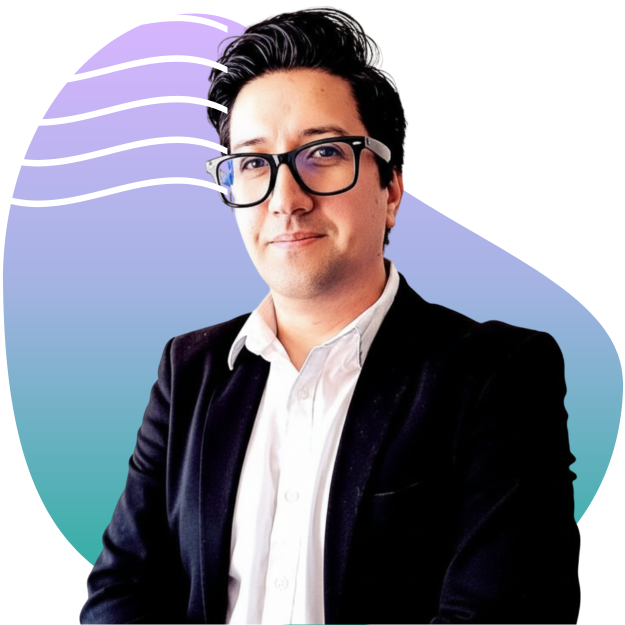 Retrato de Joaquín Vigueras, politólogo y futurista con formación financiera.